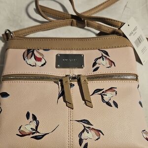 Nine West Pink Floral Crossbody Bag